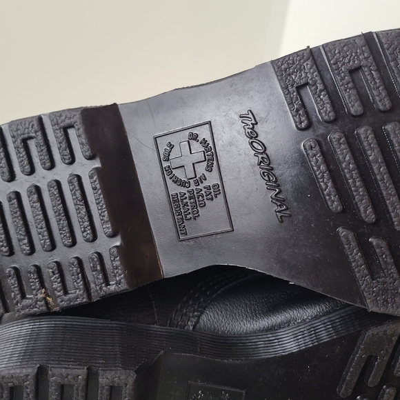 Like New! 1460 Pascal Mono Lace Up Boots Dr. Martens Soft Virginia Leather US 7 - Picture 7 of 9